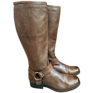 Frye vintage Phillip harness boots size 6 1/2 in amazing shape.  #3476849